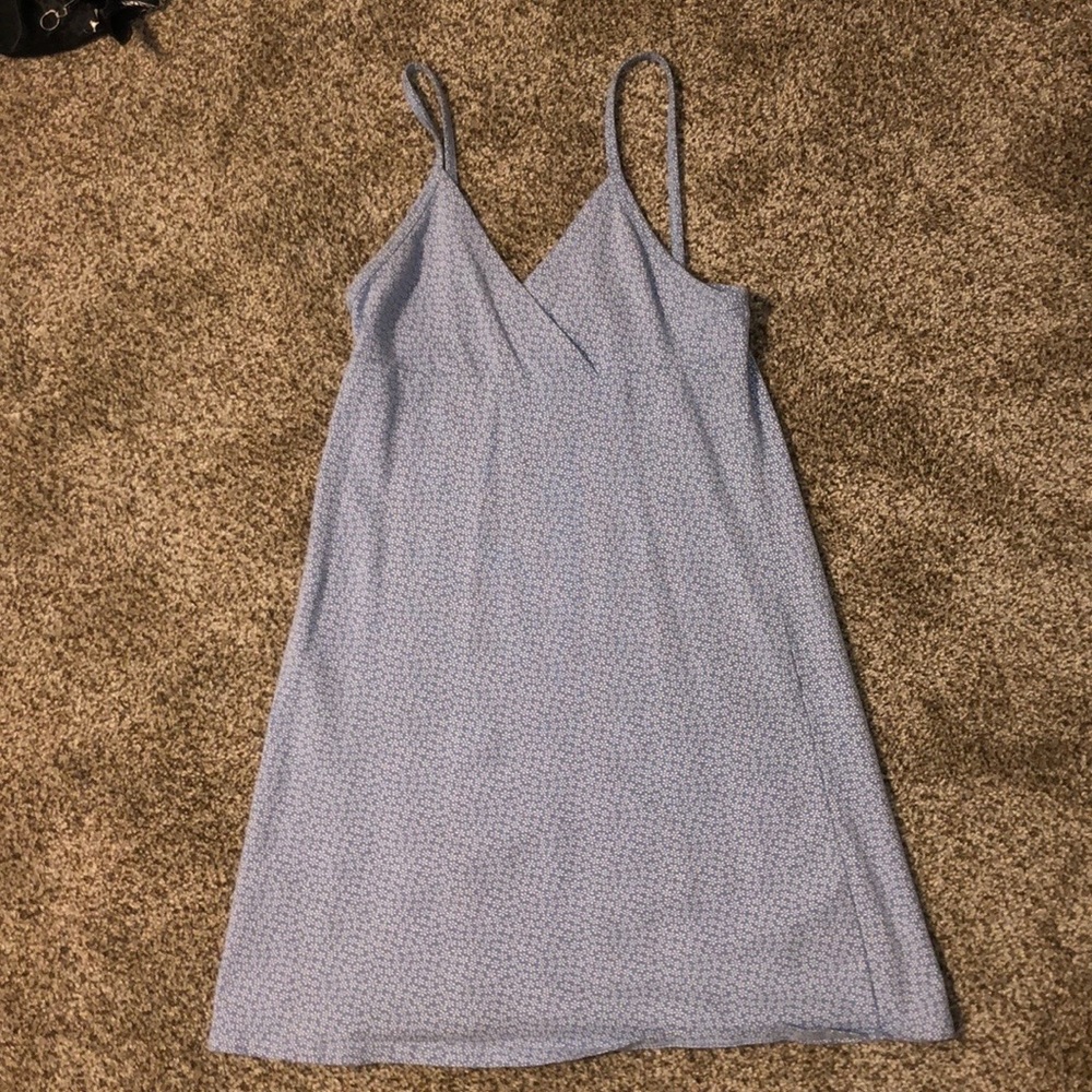 DITSY FLORAL BLUE BRANDY MELVILLE MINI DRESS